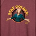 thumbnail image 3 of Golden Girls - Stay Golden Stay Golden - Women's Lightweight French Terry Long Sleeve Shirt, 3 of 5