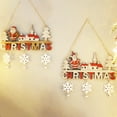 thumbnail image 5 of Frogued Hanging Ornament Fine Workmanship Anti-fading Wood Merry Christmas Santa Clause Tag Sign Pendant for Home (Snowman), 5 of 13