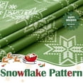 thumbnail image 2 of Christmas Shower Curtain White Snowflake on Red Shower Curtains for Bathroom Waterproof Fabric Winter Shower Curtain Happy New Year Xmas Decor Shower Curtain Set 72x72 Inches with Hooks, 2 of 6