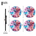 thumbnail image 2 of Battery Operated Analog Wall Clocks Non-Ticking Silent Modern Clock Decorative for Home,Office-Cute Kitten Eating Ice Cream Pastel Colors Lights(16inch), 2 of 4