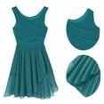 thumbnail image 5 of YEAHDOR Womens High Low Skirted Lyrical Dance Dress Chiffon Cutout Back Leotard Dancewear, 5 of 7