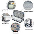 thumbnail image 4 of Standing Pencil Case with Base Large Capacity Stationery Pouch Pen Bag with Zipper for Women Men Various Brightly Colored Shapes, 4 of 7