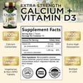 thumbnail image 3 of Calcium 1200 mg with Vitamin D3 - Per Serving - Bone Health Supplement - Vitamin D & Calcium Supplements for Women & Men - Bone Strength Support - Natural Calcium Pills - Bottled in USA - 120 Tablets, 3 of 10