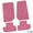 Pink, variant on Flextread Floor Mats for 07-13 Jeep Wrangler JK 2-Door - Mopar Licensed Factory Fit - Black w/ Jeep Wave Insert - 100% Made in USA