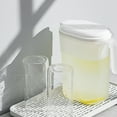 thumbnail image 4 of Gallickan Half Gallon Pitcher with Lid, 1.8 Liter 60oz Water Jug for Iced Tea, Lemonade, Juice, Beverage, Milk, BPA-Free, Dishwasher & Freezer Safe, White, 4 of 6