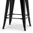 thumbnail image 6 of Simpli Home Rayne Industrial Metal 24 inch Metal Counter Height Stool (Set of 4) in Black, 6 of 12