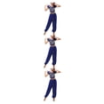 thumbnail image 4 of Sonducket Pantalones de danza del vientre indio para mujer, traje de baile con cordones en la espalda, traje profesional para adultos, ropa azul Type1 NO1, 4 of 5