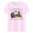 thumbnail image 2 of Casual T Shirts for Women Halloween Graphics Print Halloween Short Sleeve Tee Stylish Baggy Womens Tops, 2 of 2