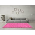 thumbnail image 3 of Ahgly Company Indoor Round Abstract Pink Modern Area Rugs, 7' Round, 3 of 4