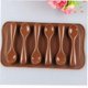 thumbnail image 1 of Molde de silicona con forma de cuchara para pastel de Chocolate, decoración de dulces de azúcar, molde para hornear para cocina, 1 ud. ZefeiWu 1327533464253, 1 of 1