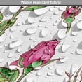 thumbnail image 5 of Floral Dog Crate Cover, Hand Drawn Inspired Roses in Spring Tones Illustration on Plain Background, Easy to Use Pet Kennel Cover Small Dogs Puppies Kittens, 7 Sizes, Pink Pistachio Green, by Ambesonne, 5 of 6