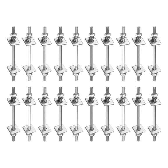 20 Pack M3x50mm 304 Stainless Steel Double End Threaded Stud Screws Set