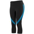 thumbnail image 2 of Augusta 2405 Ladies Action Color Block Capri - Black Blue, 2 of 2