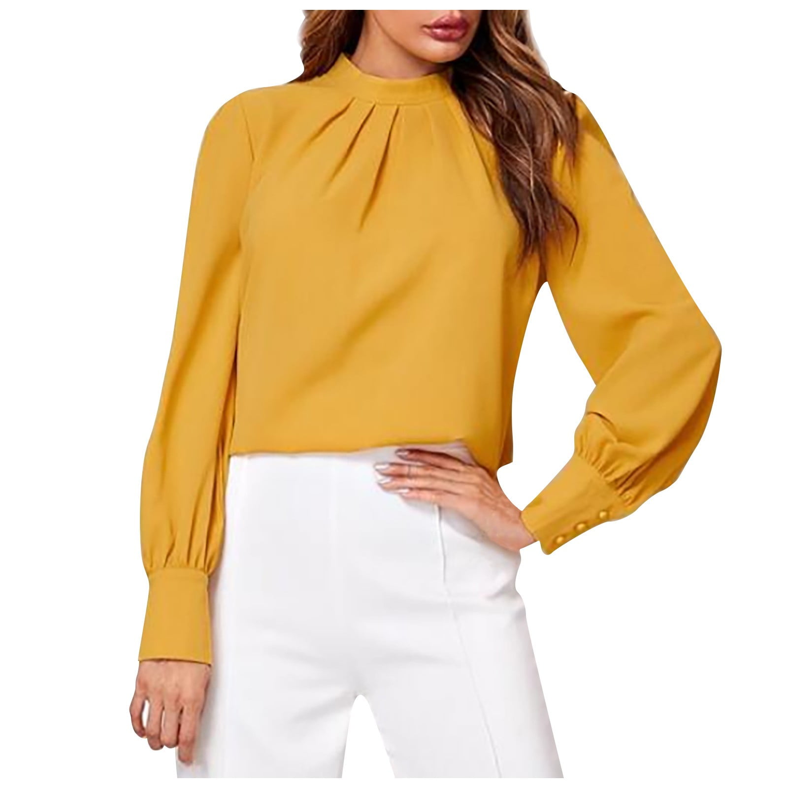 Chemisier Oversize, à Manches Courtes Et Col Montant. Imprimé Feuillage