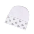 thumbnail image 2 of SYMOID Womens Winter Beanie - 100% Polyester White Hat with Rhinestone Heart, One Size Fits Most Warm Cuffed Bling Headwear for Female,Size Free Size, 2 of 3