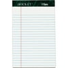 TOPS Docket Letr - Trim White Legal Pads - Jr.Legal - 50 Sheets - Double Stitched - 0.28" Ruled - 16 lb Basis Weight -