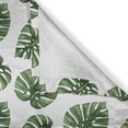 thumbnail image 6 of Ambesonne Green Leaf Grommet Curtain, Palm Leaves Nature, 50" x 63", White and Green, 6 of 6