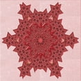 thumbnail image 1 of Ahgly Company Tapis d'Intérieur Lavable en Machine Carré Rouge, 4 Pieds Carré, 1 of 7