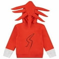 thumbnail image 2 of Boys Sonic The Hedgehog Shadow,Tails and Knuckles Cosplay Zip Up Fleece Hoodie-Boys 4-20 Red, 2 of 7