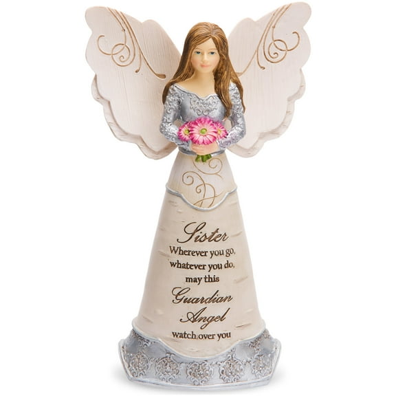 Pavilion Gift Company - Sister Guardian Angel Figurine, 6 Inch