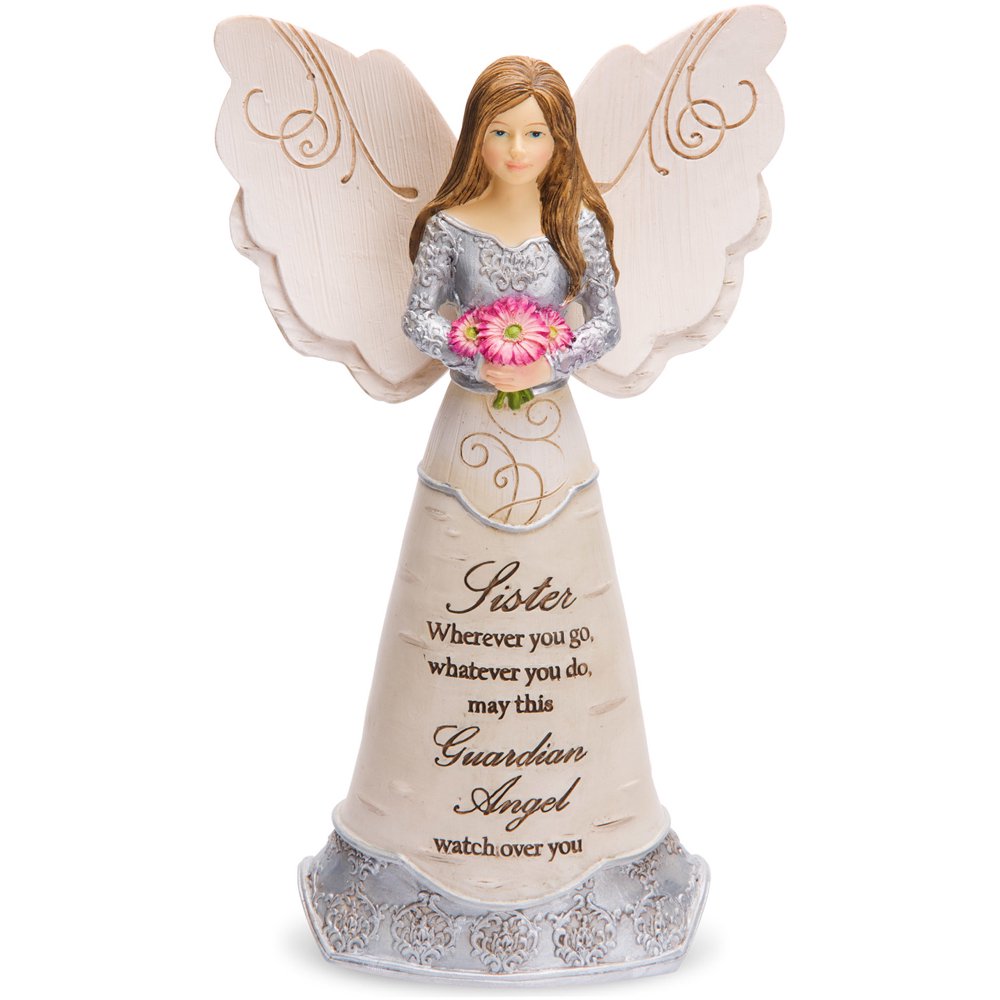 Pavilion Gift Company  Sister Guardian Angel Figurine, 6 Inch