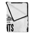 thumbnail image 2 of Humorous Soft Flannel Fleece Blanket, Funny Drinking Words of Glass of Wine Monochrome Design in Grunge Frame, Cozy Plush for Indoor and Outdoor Use, 50" x 70", Charcoal Grey White, by Ambesonne, 2 of 5