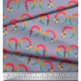 thumbnail image 3 of Soimoi Grey Modal Satin Fabric Paint Brush Abstract Printed Craft Fabric by the Yard 42 Inch Wide, 3 of 3
