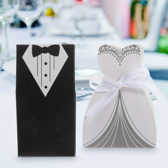 GOOHOCHY 100Pcs Treat Box Party Favors for Valentine's Day Assorted Color Paper Material 10.00x5.00x3.00cm