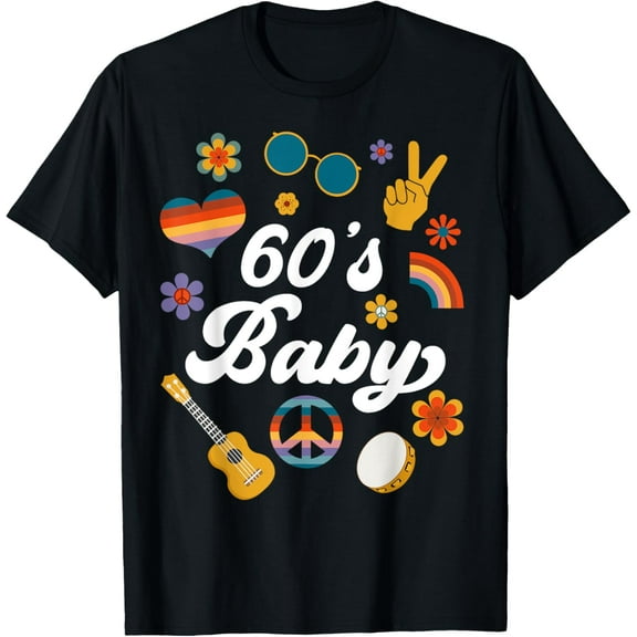 1960s Vintage Sixties Costume Party 60s Hippie Theme Party T-Shirt