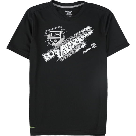 Camiseta gráfica Reebok Los Angeles Kings para niño, negro, XL (18-20)