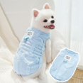 thumbnail image 4 of 2pcs Small Dog Sweaters with Leash D-Ring Fleece Warm Puppy Sweater Fall Winter Pet Coat Dog Clothes for Small Medium Dogs,Cats (Pink-Green, L(9-13lb)), 4 of 6
