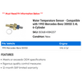 thumbnail image 2 of Water Temperature Sensor - Compatible with 1993 Mercedes-Benz 300SD 3.4L 6-Cylinder, 2 of 2