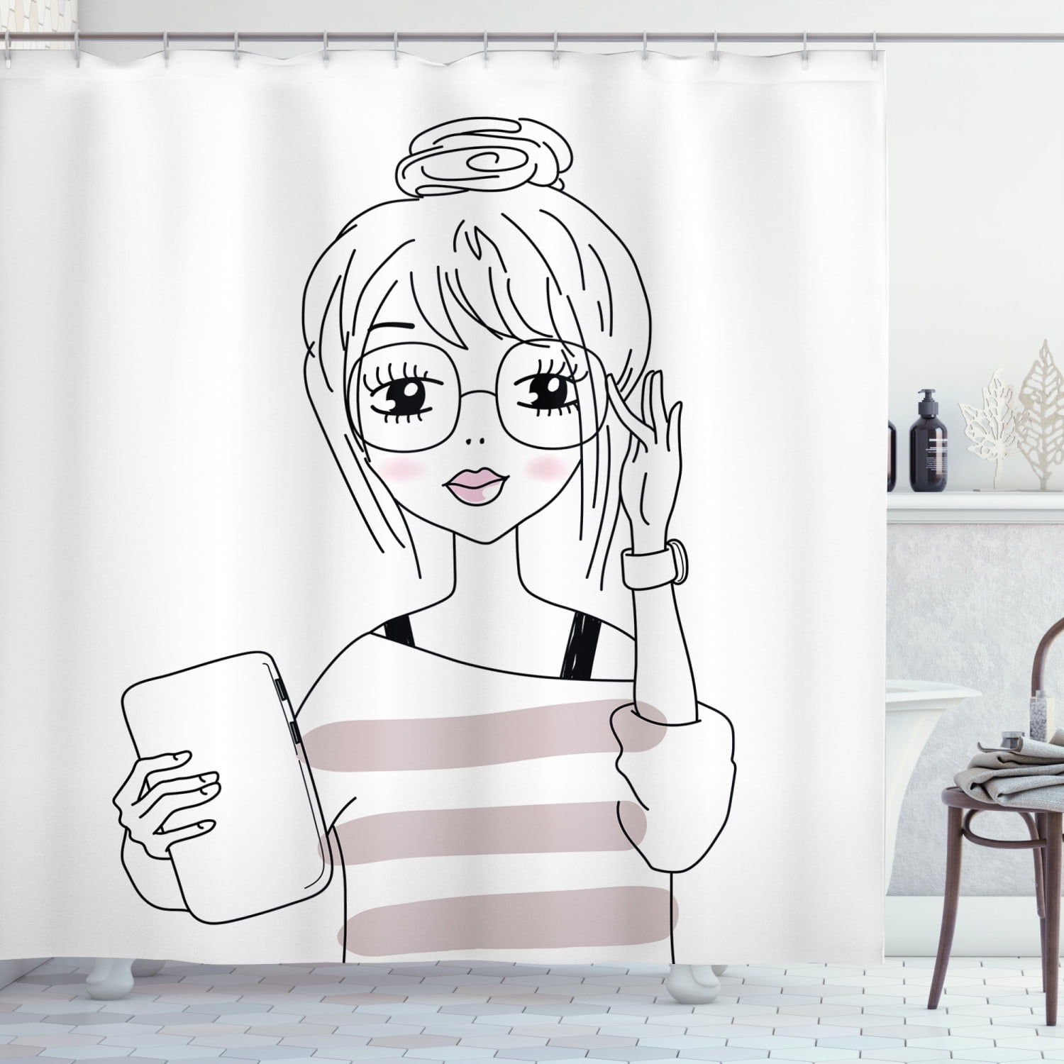 Nerdy Shower Curtain Nerdy Shower Curtain