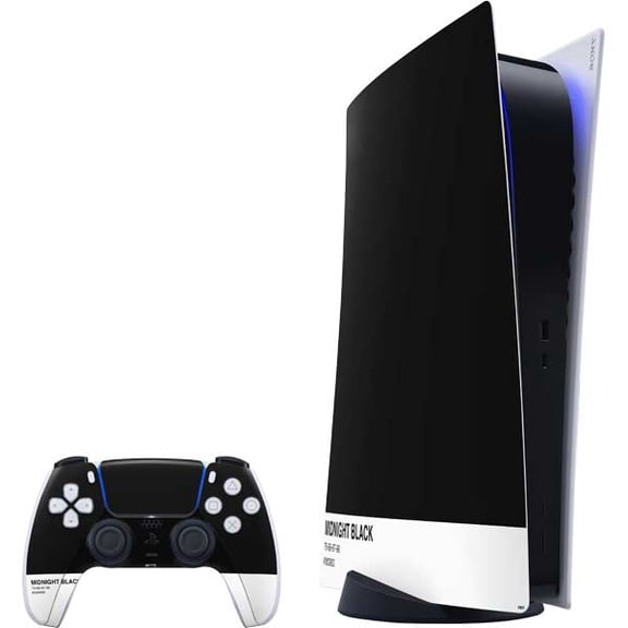 Skinit Midnight Black PS5 Digital Edition Bundle Skin