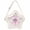 White, variant on Star Shape Ita Bag Clear Window Crossbody Purse PU Leather Y2K Cute Pin Display Bag for Women with Adjustable Shoulder Strap