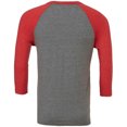 thumbnail image 2 of Canvas Mens 3/4 Sleeve Baseball T-Shirt, 2 of 2