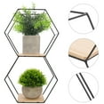 thumbnail image 6 of Raindrops Living Room Wall Shelves Hexagonal Shelf Metal 1Pack, 6 of 8