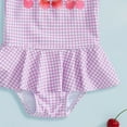 thumbnail image 4 of Pimfylm Toddler Swimsuit Girl Baby Girl Swimsuit One Piece Swimsuit Cute Toddler Girls Sleeveless Bikini Kids Purple,Size for 2-3 Years, 4 of 5