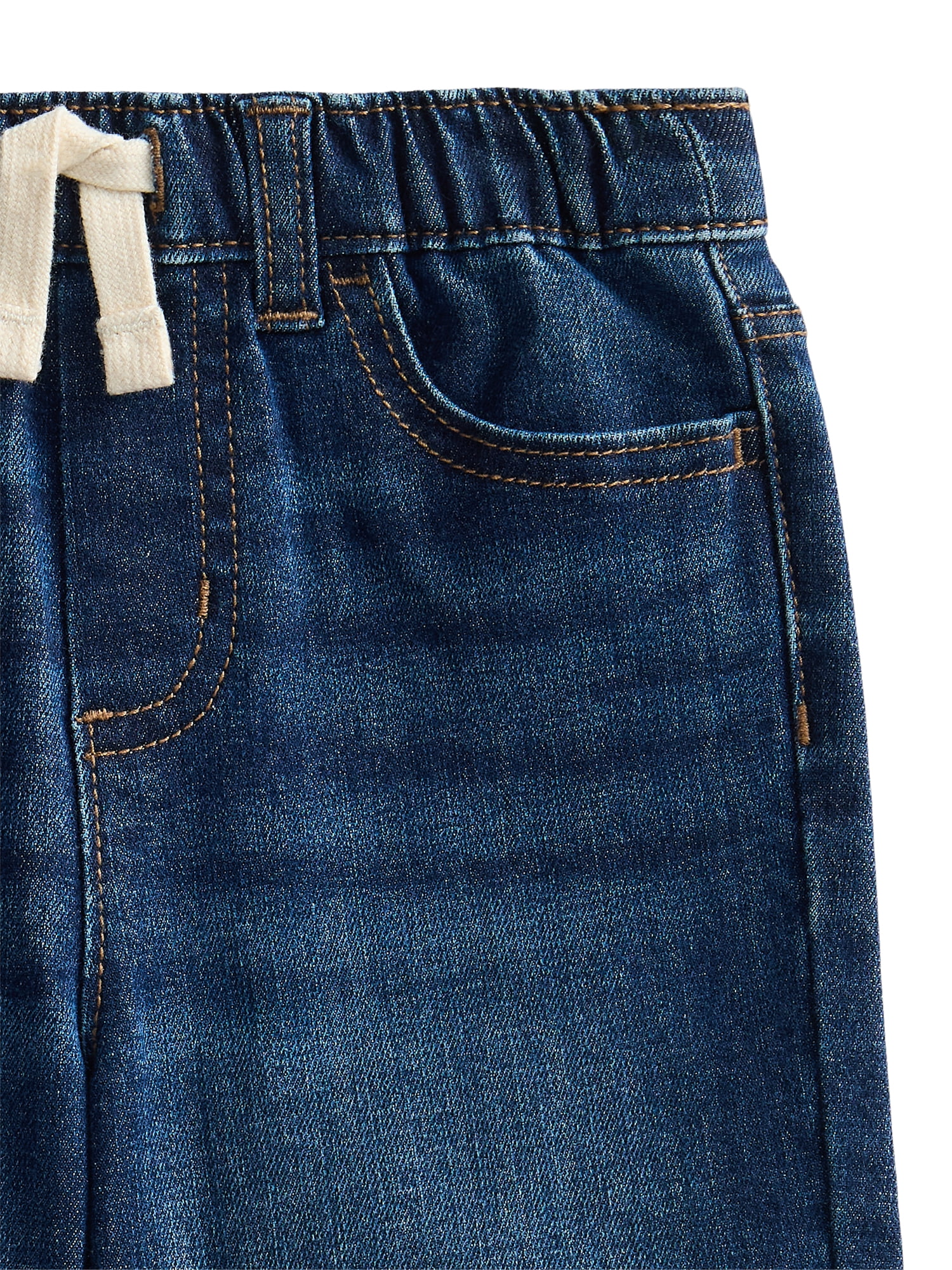 Wonder Nation Baby and Toddler Boys' Pull On Denim Shorts, Sizes 12M-5T