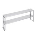 thumbnail image 1 of VEVOR Double Étagère Supérieure en Acier Inoxydable Étagère Supérieure à 2 Niveaux 12"x72 Pouces pour Table de Préparation, 1 of 9