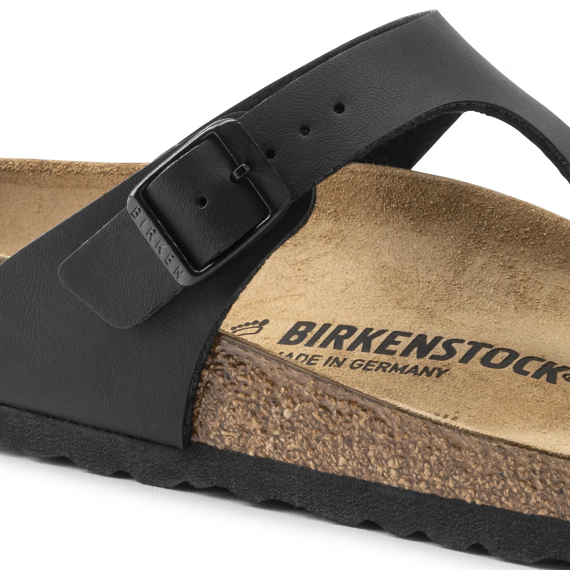 BIRKENSTOCK Gizeh Birko-Flor Black Birko-Flor 37 (US Women's 6-6.5) Regular