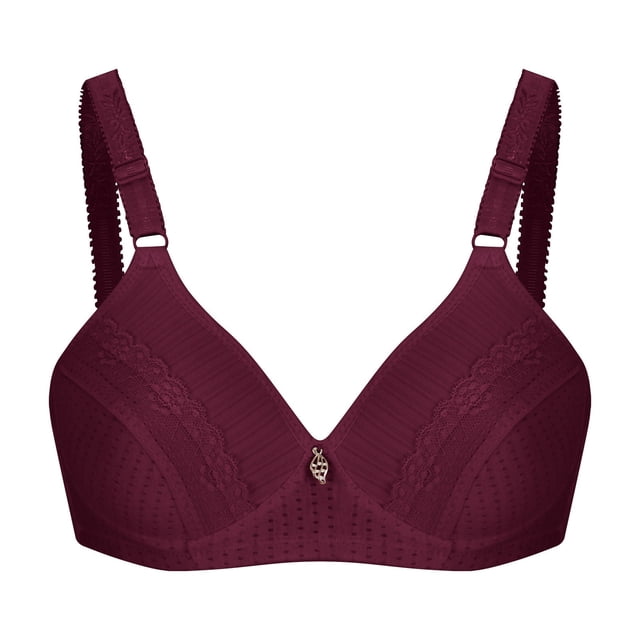 Soutien-Gorge Invisible Femme Convertible Col en V Balconnet Style W-1051 Vin m