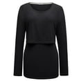 thumbnail image 4 of Bearsland Female Long Sleeve Maternity Nursing Top Breastfeeding Shirts 3-Pack, 4 of 7