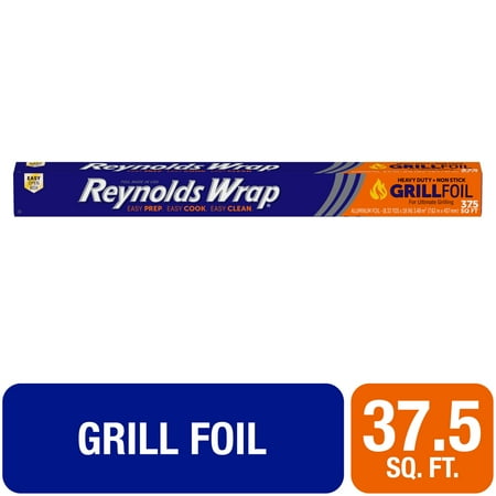 Reynolds Wrap Grill Foil, Heavy Duty Non-Stick, 37.5 Square Feet