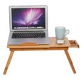thumbnail image 3 of Bureau d'Ordinateur Portable en Bambou, Table de Cahier Réglable avec Plateau et Tiroir, Tables Pliantes pour Lit d'Ordinateur Portable Support d'Ordinateur Portable Portable pour Lit Maison Sofa, 3 of 7