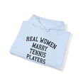 thumbnail image 4 of Tennis Player Wife Husband Wedding Hoodie, Gifts, Hooded Sweatshirt, 4 of 4
