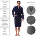 thumbnail image 4 of Albornoz de hombre confeccionado en tejido gofre ligero de 100% algodón., 4 of 4
