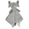 BORITAR Elephant Baby Security Blanket Soft Minky Dot Fabric Lovey Blanket with Lovely Animal Pattern Backing, Stuffed Plush Cuddle Newborn Blankie 14 Inch