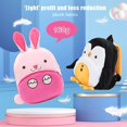 thumbnail image 2 of Kids Cute Animals Pattern Plush Backpack Boys Girls Kindergarten Rucksack Travel School Bags Y, 2 of 2
