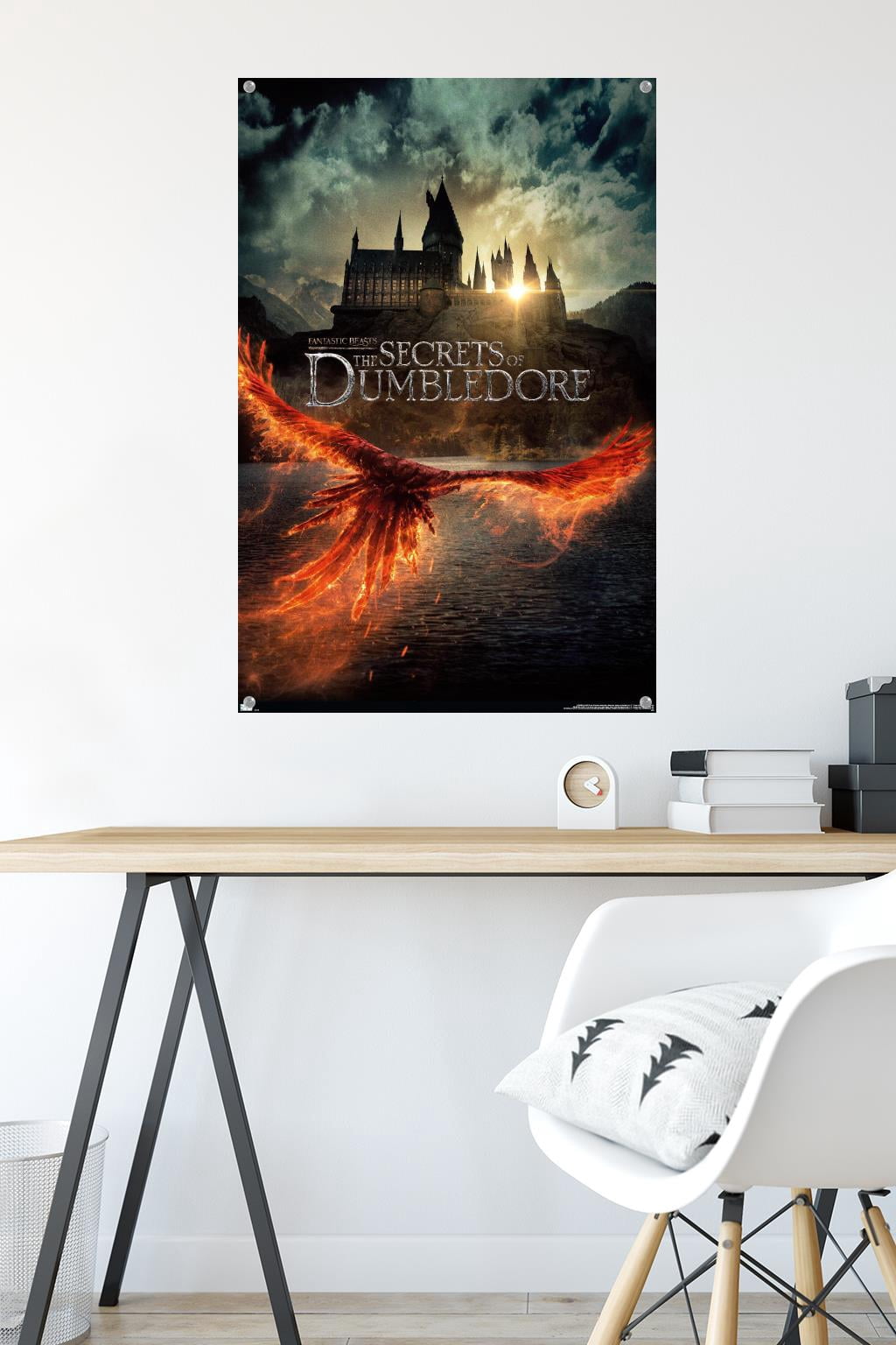 Fantastic Beasts: The Secrets of Dumbledore - Teaser One-Sheet Wall Poster with Pushpins, 22.375" x 34"